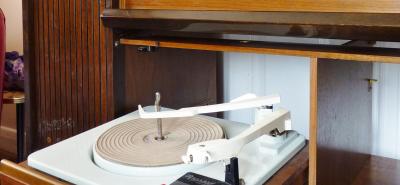 Photograph of a 1960s record player