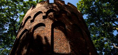 The Tudor Tower viewed from the ground