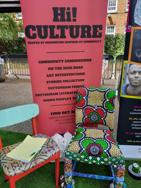The Storytelling Chair, part of the Hi! Culture project.