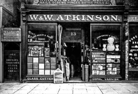 image of late victorian/early edwardian shopfront 