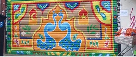 mural on shop front