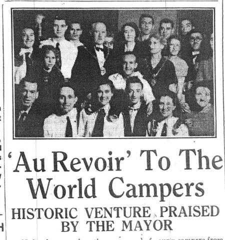newspaper cutting from ally pally 1948