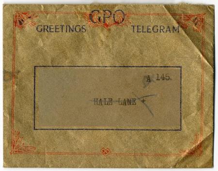 greetings telegram 1939