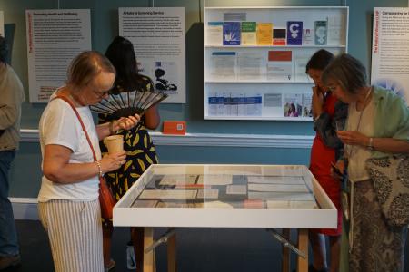 image of people at a museum exhibition