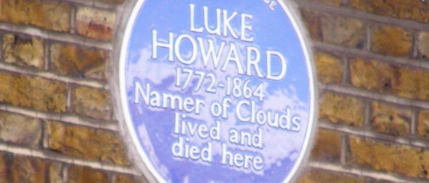 Photograph of the Luke Howard blue plaque