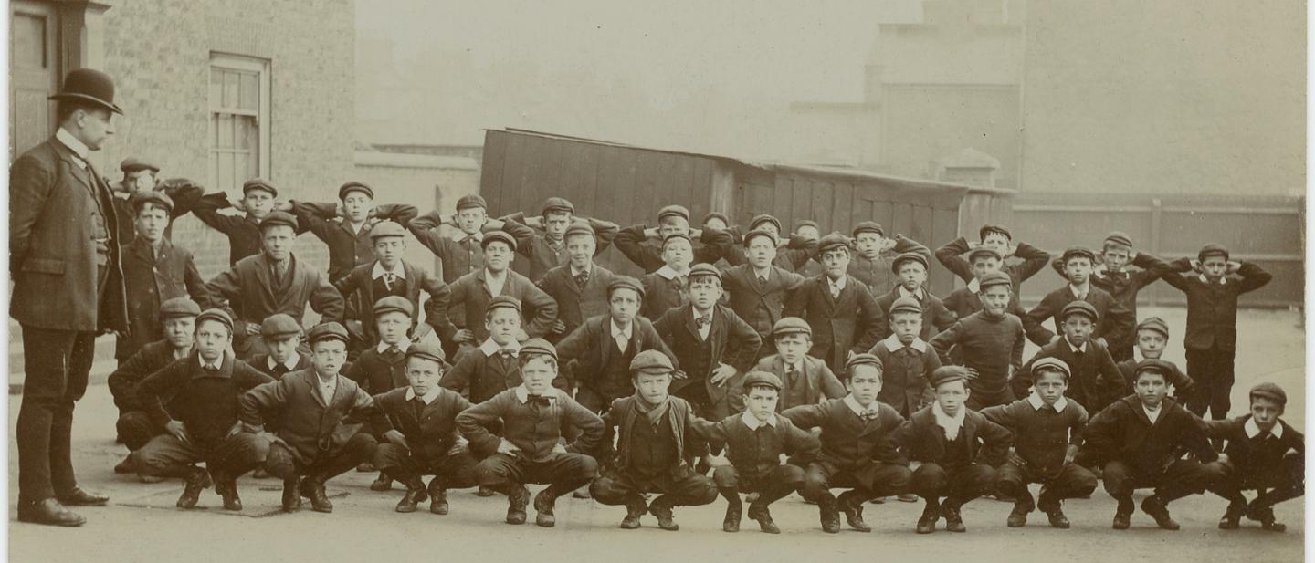 students in playground 