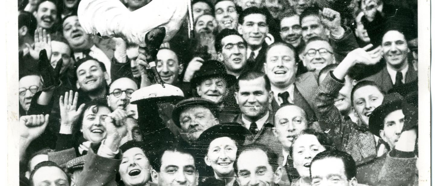 Spurs fans in 1950