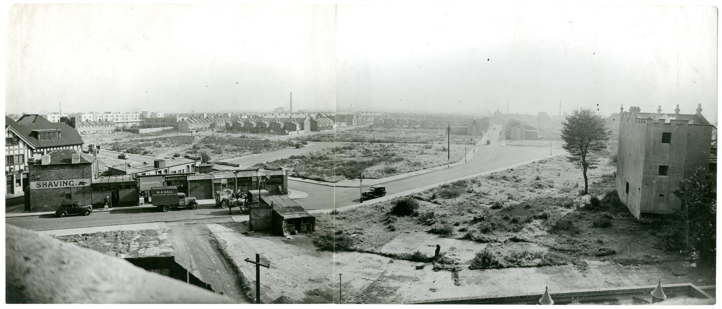 ww2 bomb damage on stoneleigh road area in tottenham 