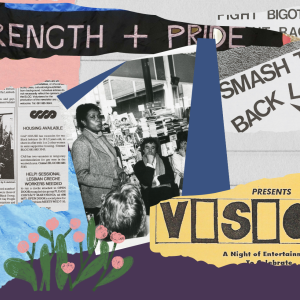 collage of LGBTQ+ archive material